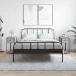 Noptiere, 2 buc., gri sonoma, 30x60x60 cm, lemn prelucrat GartenMobel Dekor