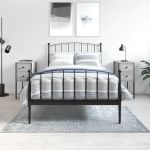 Noptiere, 2 buc., gri sonoma, 32x42x70 cm, lemn compozit GartenMobel Dekor