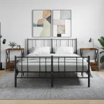 Noptiere, 2 buc., stejar fumuriu, 50x41x65 cm, lemn compozit GartenMobel Dekor