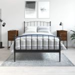 Noptiere, 2 buc., stejar maro, 32x42x70 cm, lemn compozit GartenMobel Dekor