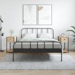 Noptiere, 2 buc., stejar sonoma, 30x60x60 cm, lemn prelucrat GartenMobel Dekor