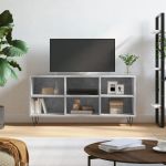 Comodă TV, gri beton, 103,5x30x50 cm, lemn compozit GartenMobel Dekor