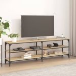 Comodă TV, stejar sonoma, 160x30x50 cm, lemn prelucrat GartenMobel Dekor