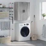 Dulap montat pe perete, gri sonoma, 69,5x34x90 cm GartenMobel Dekor