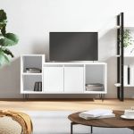 Comodă TV, alb, 100x35x55 cm, lemn prelucrat GartenMobel Dekor