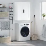 Dulap montat pe perete, alb, 69,5x34x90 cm, lemn prelucrat GartenMobel Dekor