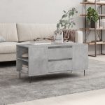 Măsuță de cafea, gri beton, 102x44,5x50 cm, lemn prelucrat GartenMobel Dekor