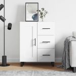 Servantă, alb, 69,5x34x90 cm, lemn compozit GartenMobel Dekor