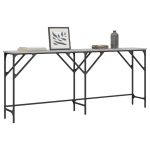 Măsuță consolă, gri sonoma, 180x29x75 cm, lemn prelucrat GartenMobel Dekor
