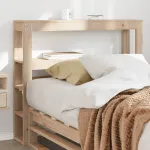 Tăblie de pat cu rafturi, 100 cm, lemn masiv de pin GartenMobel Dekor