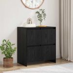 Bufet cu ușă Stejar negru 70 x 41 x 75 cm Lemn compozit GartenMobel Dekor