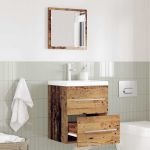 Dulap de Baie Lemn vechi 41 x 38.5 x 48 cm Lemn compozit GartenMobel Dekor