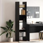 Dulap pentru cărți Stejar negru 40 x 35 x 180 cm Lemn compozit GartenMobel Dekor