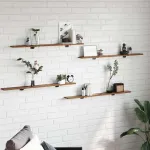 Placă Raft pentru Cărți cu raft 4 pcs Maro 100 x 40 x 1.5cm PAL GartenMobel Dekor