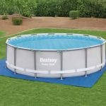 Bestway Pânză de sol pentru piscină Flowclear, 488 x 488 cm GartenMobel Dekor