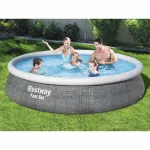 Bestway Set piscină gonflabilă Fast Set, cu pompă, 396 x 84 cm GartenMobel Dekor
