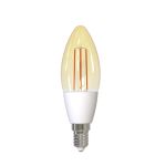 Bec inteligent LED Wireless Homeflow B-5007, E14, 4.5W (25W), 400lm, dimabil, filament, lumina calda, Control de pe telefonul mobil SmartElectro IntelligentHouse