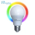Bec inteligent LED Wireless Homeflow B-5011, E27, 9W (60W), 806lm, RGB, dimabil, Control de pe telefonul mobil SmartElectro IntelligentHouse