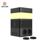 Boxa portabila cu lampa inteligenta Redsun RS-02EU-SP, Functie de baterie externa, Incarcator Wireless, Bluetooth SmartElectro IntelligentHouse