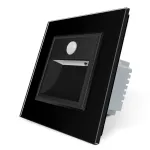 Lampa de veghe LED Livolo cu rama din sticla, Senzor miscare incorporat SmartElectro IntelligentHouse