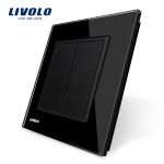 Priza blank/goala Livolo cu rama din sticla SmartElectro IntelligentHouse