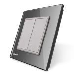 Priza blank/goala Livolo cu rama din sticla SmartElectro IntelligentHouse