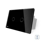 Intrerupator cu touch pentru draperie Livolo din sticla, Standard italian SmartElectro IntelligentHouse