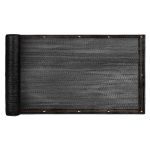 Protectie balcon din plasa PVC, cu inele metalice pentru prindere, 105x500 cm, negru Household NewTrend
