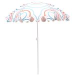 Umbrela de plaja 160 cm cu structura metalica, inclinare reglabila, husa transport, multicolor Household NewTrend