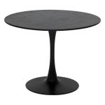 Masa rotunda Atmosphera Elias, 102x76 cm, MDF si metal, negru Household NewTrend