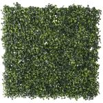 Panou decorativ artificial 50x50 cm, montare pe perete sau gard, buxus mic, interior/exterior Household NewTrend