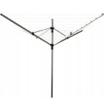 Uscator de haine rotativ 50 m fir, pentru gradina, inaltime reglabila si suport fixare Household NewTrend