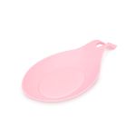 Suport roz, siliconic, anti-picurare pentru lingura de gătit - 20 x 10 x 2 cm Best CarHome