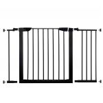 Poarta de siguranta Safety Gate pentru scari, ajustabila 110-117 cm, din otel, neagra Household NewTrend