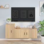 Set dulap TV, 2 piese, stejar sonoma, lemn prelucrat GartenMobel Dekor