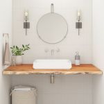 Blat de baie, 120x60x2,5 cm, dreptunghiular, lemn masiv acacia GartenMobel Dekor