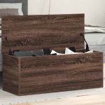 Cutie de depozitare, stejar maro, 90x35x35 cm, lemn prelucrat GartenMobel Dekor