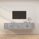 Dulapuri TV montate pe perete 2 buc. gri sonoma, 100x34,5x40 cm GartenMobel Dekor