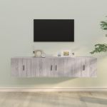 Set dulap TV, 3 piese, gri sonoma, lemn prelucrat GartenMobel Dekor