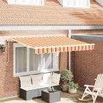Cortina Retractabilă Multicolor și galben și portocaliu și alb GartenMobel Dekor
