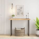 Blat masă 80x40x3,8 cm dreptunghiular lemn acacia margine vie GartenMobel Dekor