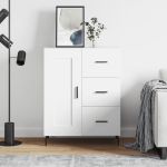 Servantă, alb, 69,5x34x90 cm, lemn compozit GartenMobel Dekor