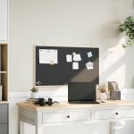 Tablă cu cadru din lemn masiv de pin negru 100x55 cm GartenMobel Dekor