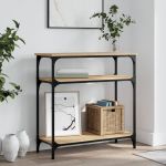 Măsuță consolă, stejar sonoma, 75x29x75 cm, lemn prelucrat GartenMobel Dekor