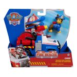PATRULA CATELUSILOR VEHICUL DE SALVARE MASINA DE POMPIERI SI FIGURINA CHASE SuperHeroes ToysZone