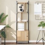 Bibliotecă cu ușă stejar sonoma 44,5x30x154,5 cm lemn compozit GartenMobel Dekor