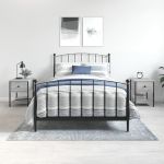 Noptiere, 2 buc., gri sonoma, 34x35,5x45 cm, lemn compozit GartenMobel Dekor