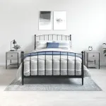 Noptiere, 2 buc., gri sonoma, 34x35,5x45 cm, lemn compozit GartenMobel Dekor