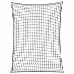 Plasă de remorcă cu funie elastică, negru, 4x3 m, PP GartenMobel Dekor