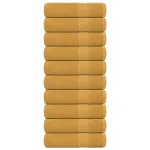 Prosoape de duș 10 buc Aur 70x140 cm 360 g/m² 100% bumbac GartenMobel Dekor